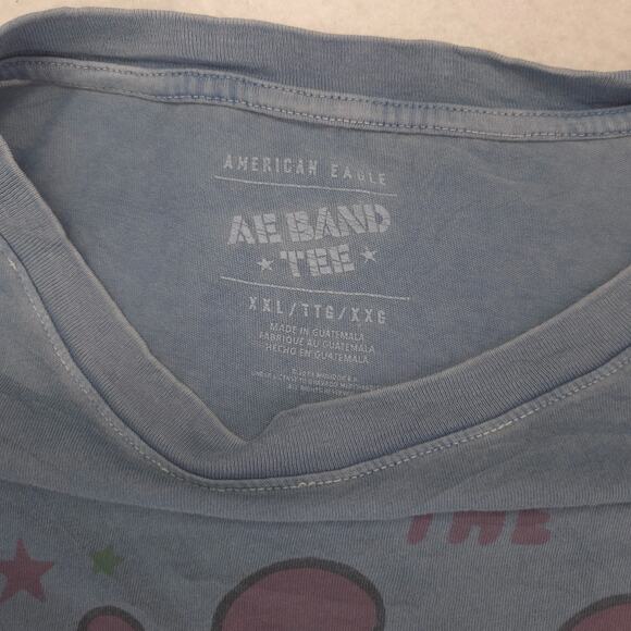 The Rolling Stones Band Crew Neck Short Sleeve T Shirt Mens Size 2XL Blue - Picture 3 of 9